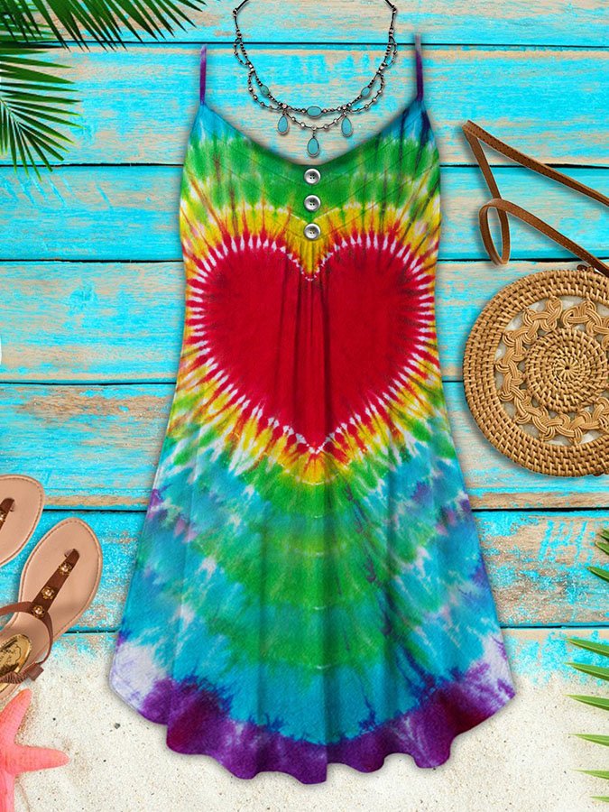 Heart Tie-Dye Dress