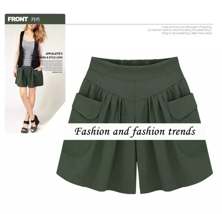 Hot SaleWomen Beach Casual Hot Shorts with Elastic Waistband