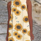 Women's Mini  Sunflower Dress