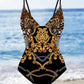 Leopard Fashion Print Swimsuit Two Piece