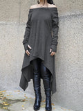 Women's Halloween Witch Asymmetric Hem Dress