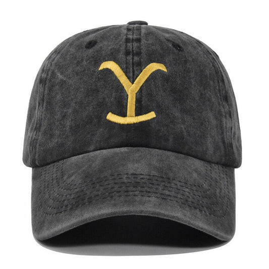 Yellow Stone Embroidery Baseball Cap