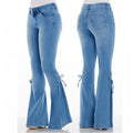 70s Hip Hugger Bell Bottoms Stretchy Jeans