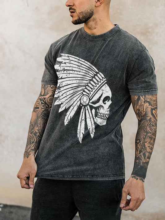 Men's Indian Print Casual T-Shirt