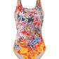 Vintage-Print Swimsuit