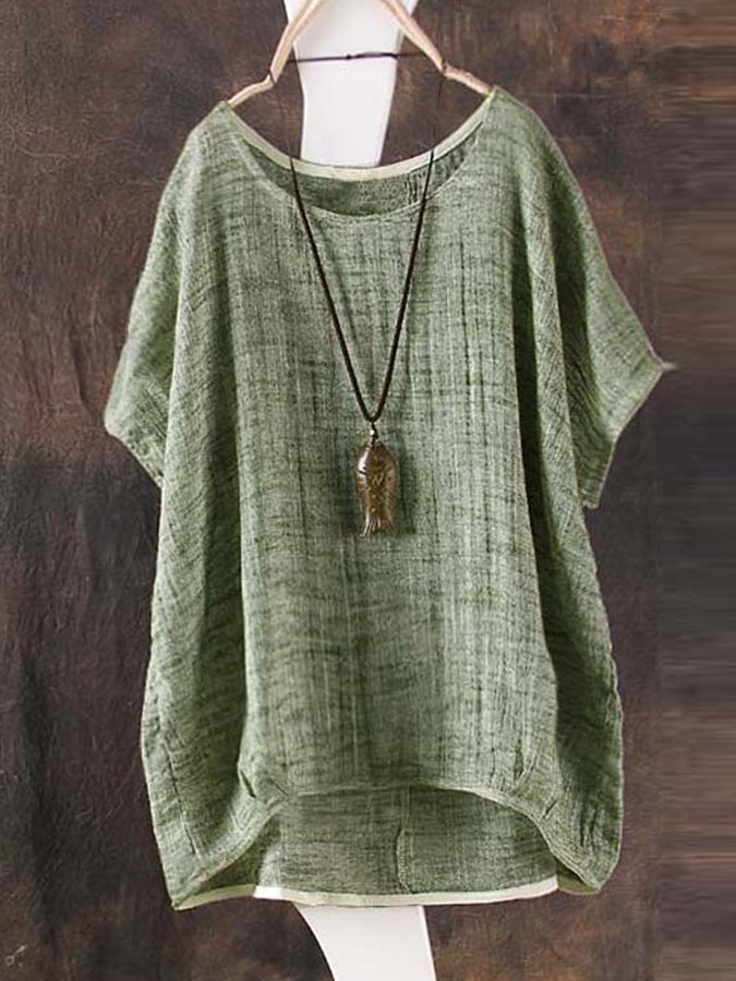 Ladies Linen Casual Loose Shirt