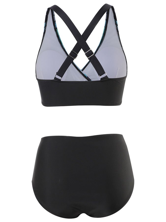 Geometric Print Bikini Set