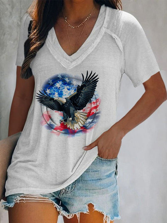 Vintage Print Short Sleeve T-Shirt