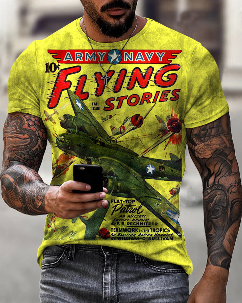 Men's Retro War Comfort Breathable T-Shirt