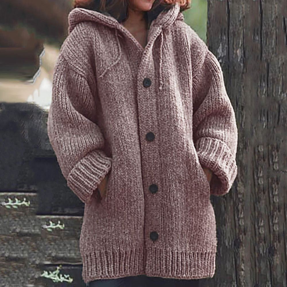 Single-Breasted Patchwork Thin Fall Women's Sweater