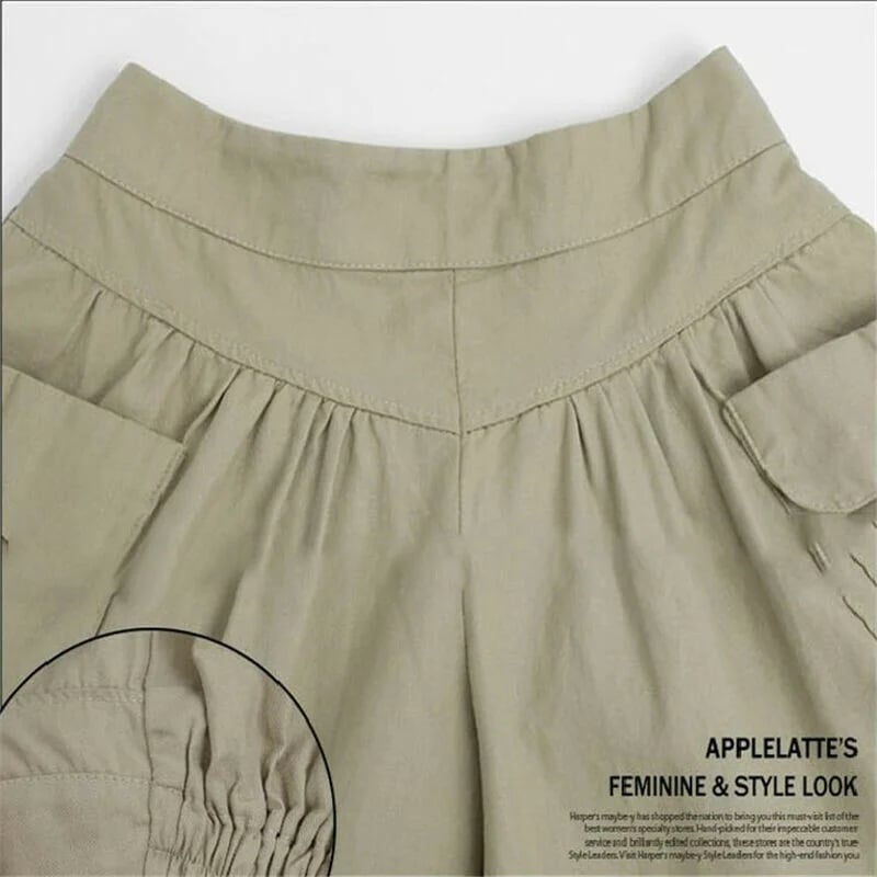 Hot SaleWomen Beach Casual Hot Shorts with Elastic Waistband