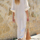 Women's Cotton Linen Casual Slit Pocket Dress