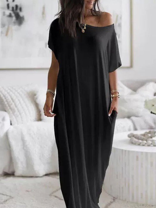Casual Loose Short Sleeve Dress
