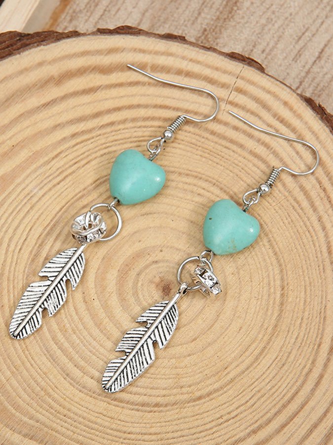 Heart Turquoise Earrings