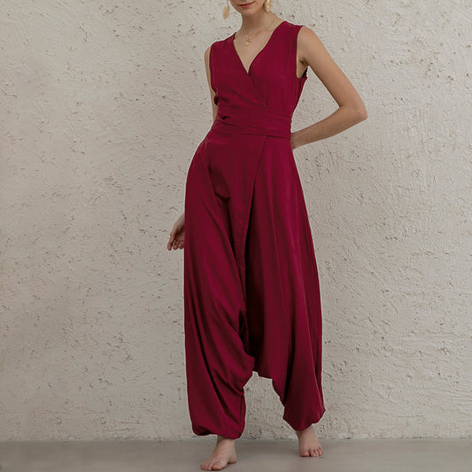 Tess Convertible Linen Jumpsuit