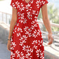 Leaf V Neck Elegant Dresses