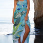 Resort Turtle Print Sling Beach Maxi Dress