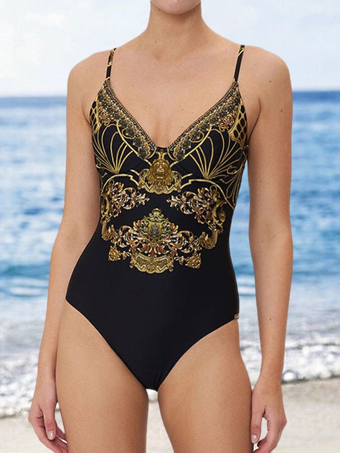 Fashion Print Swimsuit Set