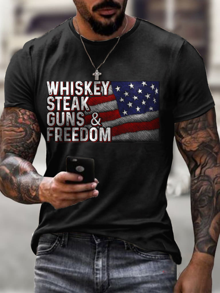 Whiskey print T-shirt