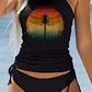 Dragonfly Print Bikini Beach Set