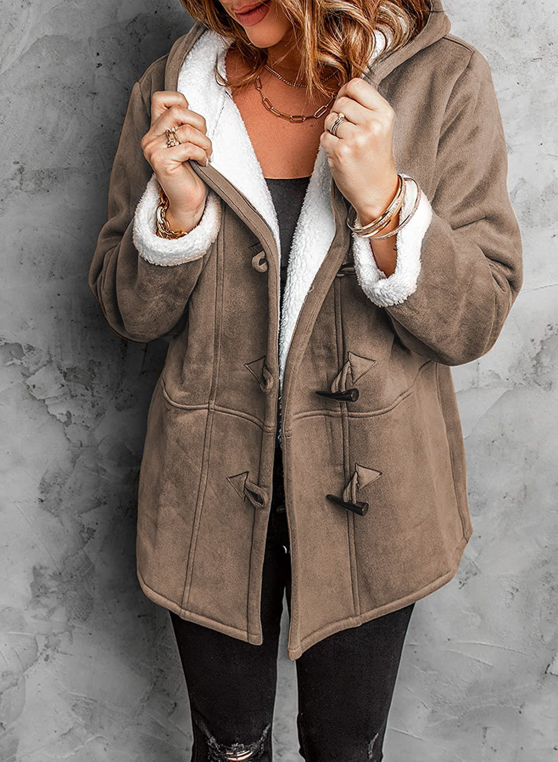 Long Casual Long Sleeve Thermal Jacket