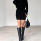 Turtleneck Skirt Set