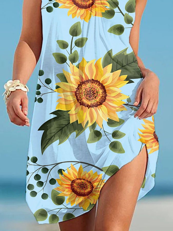 Combination Sunflower Dress