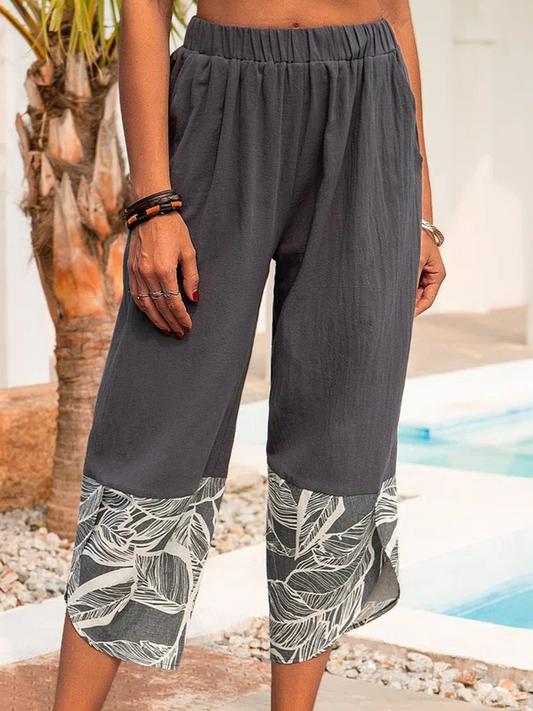 Women's Loose cotton linen casual pants