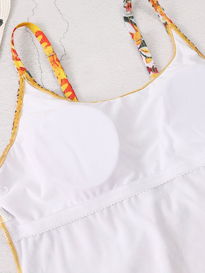 Vintage-Print Swimsuit