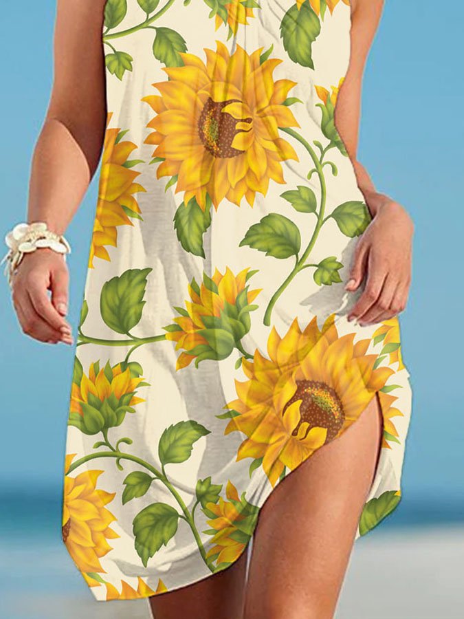 Solitary Sunflower Dress