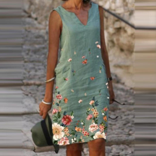 Ladies Casual V-Neck Dress