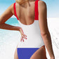 Women's Flag LET FREEDOM RING Print One Piece Swimsuit