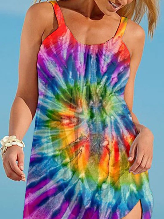 Colorful Print Dress