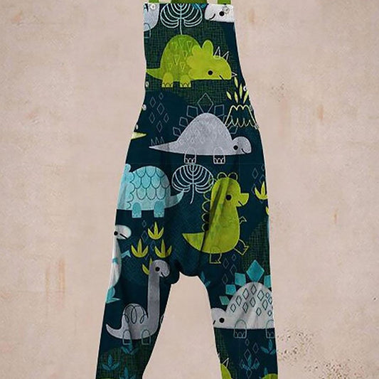 Ladies Casual Printed Harem Jumpsuit