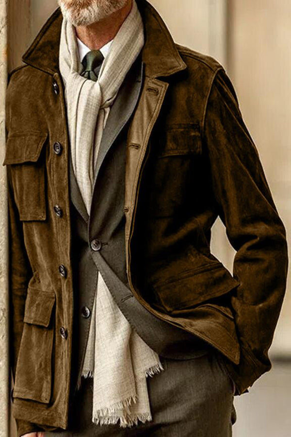 EXPLOSIVE SUEDE CASUAL FASHION JACKET MEN