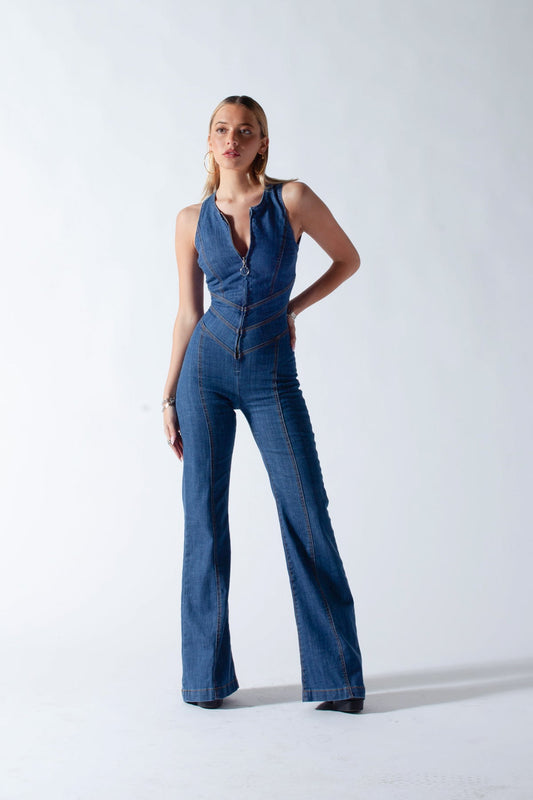 Sleeveless Cutout Jumpsuit