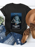 Women's Halloween Funny Pumpkin Killing Print T-Shirt