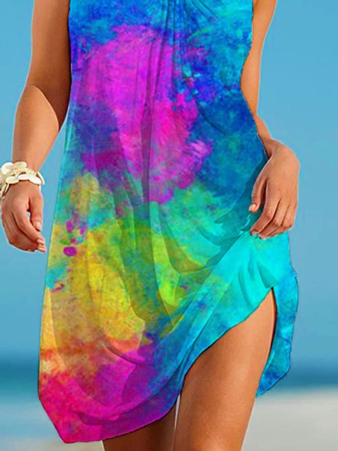Printed Beach Dress