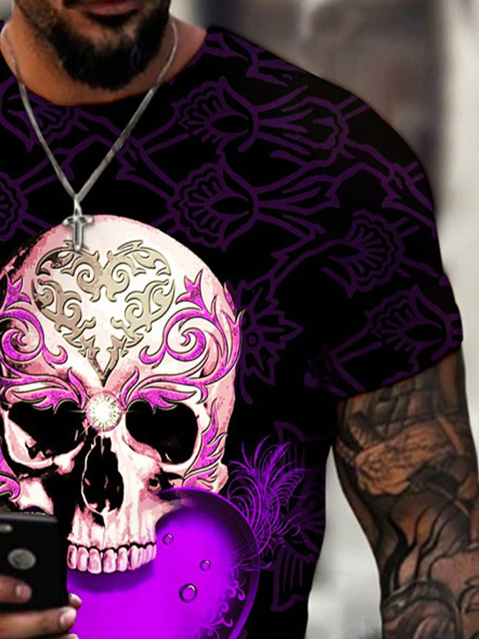 Skull Print T-Shirt