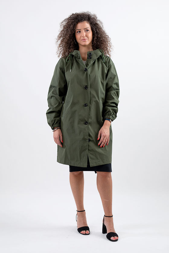 OLIVE GREEN WINDBREAKER