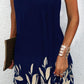 Women's Floral Sleeveless Hollow Mini Dress