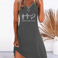 Women's Zipper Heart Sleeveless Mini Dress