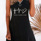 Women's Zipper Heart Sleeveless Mini Dress
