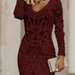 Women's Leopard Shift Mini Dress