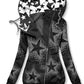 Women's Star Art Print Sweatjacke