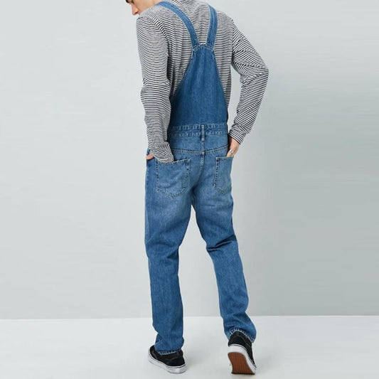 Men'S Casual Denim Jumpsuit 30103525Y