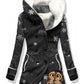 Women's Winter Owl Print Casual Track Jacket