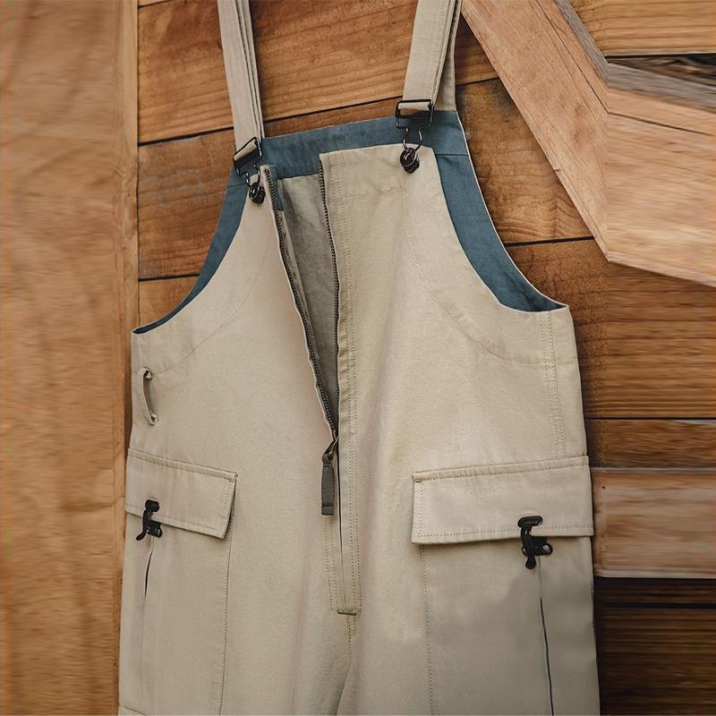 Men's Vintage Loose Cargo Overalls 71593009Y