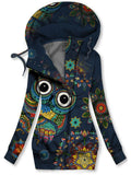 Women's Olw Art Cardigan Casual Sweatshirt