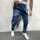 Men's Vintage Denim Multi-Pocket Overalls 59618880Y